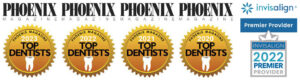 Phoenix Magazine's TOP Dentists Awards 2023, 2022, 2021, 2020, and Invisalign Premier Provider